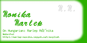 monika marlep business card